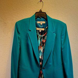 Women's Nine West SZ 16 Teal blazer